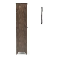 2pc Doney Armoire And Led Mirror Set Reclaimed Oak - MiBasics -Home Style Deals Store GUEST 1f060939 b84b 4eaf 8d0b 3c8f1cd58583