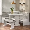 3pc Lacey Upholstered Nook Set - Buylateral