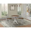 30" Round Dining Table With Raised Legs And 2 Madrid Dining Chairs - International Concepts