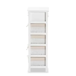 Madelia Wood 1 Drawer Storage Unit White - Baxton Studio -Home Style Deals Store GUEST 204efb4f 6afe 4fd0 a8b1 29e22568a7d8