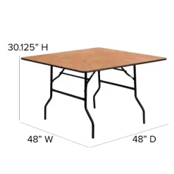 Flash Furniture 4-Foot Square Wood Folding Banquet Table 10 Flash Furniture 4-Foot Square Wood Folding Banquet Table -Home Style Deals Store GUEST 204f1f10 0551 4fe1 b0ad 1cb0c1863e8a