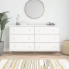 6 Drawer Finley Dresser White - Novogratz