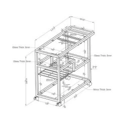 Kayla Cart Chrome - HOMES: Inside + Out -Home Style Deals Store GUEST 2094c738 4b06 4412 b3d3 46c1497b7ff4