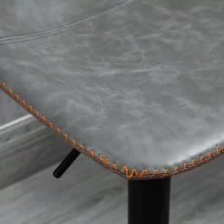 HOMCOM Adjustable Bar Stools Set Of 4, Swivel Bar Height Chairs Barstools Padded With Back For Kitchen, Counter, And Home Bar, Gray 9 HOMCOM Adjustable Bar Stools Set Of 4, Swivel Bar Height Chairs Barstools Padded With Back For Kitchen, Counter, And Home Bar, Gray -Home Style Deals Store GUEST 20d37ac1 fc5d 4353 8b62 840257e8f750