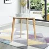35.5" Norman Round Dining Table With Solid Wood Leg- The Pop Maison