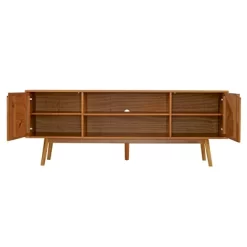 Solid Wood Mid-Century Modern TV Stand For TVs Up To 80" - Saracina Home -Home Style Deals Store GUEST 21c882f2 4627 4d0e a364 30f5fcdcd258