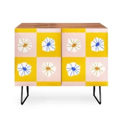 Maritza Lisa White Checkered Flowers Credenza - Deny Designs 10 Maritza Lisa White Checkered Flowers Credenza - Deny Designs -Home Style Deals Store GUEST 22108028 d48b 418b 8ba1 49eeff27dbaf