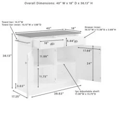 Shoreline Kitchen Island White/Dark Brown - Crosley -Home Style Deals Store GUEST 225c0ac2 5b66 4f1c 85f8 21c06e42ae81