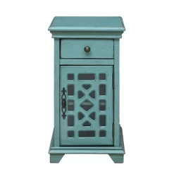 Enson 1 Drawer 1 Door Chairside Cabinet - Treasure Trove Accents