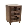 Sawyer 3 Drawer Cabinet Brown - Adore Decor