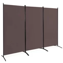 Costway 3-Panel Room Divider Folding Privacy Partition Screen For Office Room WhiteBlackBrown -Home Style Deals Store GUEST 22fd35d7 b73e 4f34 9640 c92147e45ea1