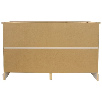 Sunnydaze Decor Sunnydaze Sideboard With 3 Drawers And 3 Doors - Solid Pine Construction - White - 32" 2 Sunnydaze Decor Sunnydaze Sideboard With 3 Drawers And 3 Doors - Solid Pine Construction - White - 32" - Image 2