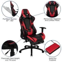 Flash Furniture Gaming Desk And Footrest Reclining Gaming Chair Set With Cup Holder And Headphone Hook -Home Style Deals Store GUEST 2557e826 23fe 4aa5 97e3 c701918cd752