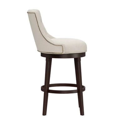 30" Halbrooke Swivel Barstool Smoke/Cream Hillsdale Furniture 4 30" Halbrooke Swivel Barstool Smoke/Cream Hillsdale Furniture - Image 4