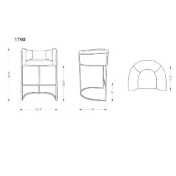 Cosmopolitan Metal Counter Height Barstool - Manhattan Comfort 14 Cosmopolitan Metal Counter Height Barstool - Manhattan Comfort -Home Style Deals Store GUEST 25b0a8f7 232a 4db1 b220 582662def3e6