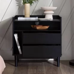 Mid-Century Modern Solid Wood 2 Drawer Nightstand - Saracina Home 25 Mid-Century Modern Solid Wood 2 Drawer Nightstand - Saracina Home -Home Style Deals Store GUEST 25d9a554 7471 4447 931b 80e345e9fb34