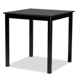 5pc Darcie Upholstered Wood Pub Counter Height Dining Set Gray/Espresso - Baxton Studio -Home Style Deals Store GUEST 26482e1a 0f67 41e0 a425 d7ffeaf88f56