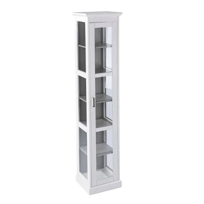 77.25" Metmit Tall Curio With Glass Door - Aiden Lane 4 77.25" Metmit Tall Curio With Glass Door - Aiden Lane - Image 4
