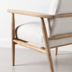 Upholstered Natural Wood Accent Chair - Hearth & Hand™ With Magnolia