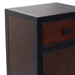 Contemporary Small Wood Cabinet Dark Brown - Olivia & May -Home Style Deals Store GUEST 2829b3f0 78f8 432c a1e3 b5064ba5bafd