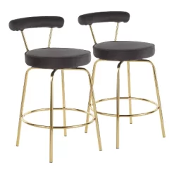 Set Of 2 Rhonda Glam Counter Height Barstools - LumiSource -Home Style Deals Store GUEST 28514e21 43bb 4320 b1a7 07c7be2e10d5