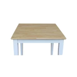 Solid Wood Square Dining Table White - International Concepts -Home Style Deals Store GUEST 289ef690 8206 45fe 8d56 138a2a85560f
