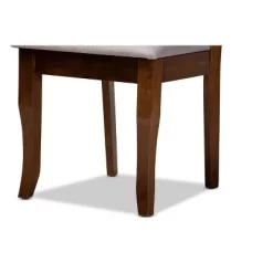 Set Of 4 Mael Fabric Upholstered Wood Dining Chairs Gray/Walnut - Baxton Studio -Home Style Deals Store GUEST 29a172ce 4a94 4add b117 23f65e713a9b