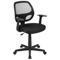 Flash Furniture Flash Fundamentals Mid-Back Mesh Swivel Ergonomic Task Office Chair With Arms -Home Style Deals Store GUEST 2a081003 041e 4070 8a3e 1b109b75a754