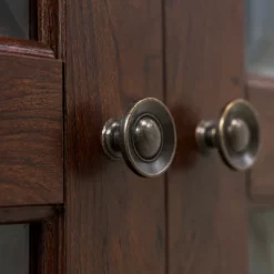 2 Door Wood Closed Storage Console TV Stand For TVs Up To 50" Brown - Saracina Home -Home Style Deals Store GUEST 2a135b44 1d28 413a a9f3 412f0e11a393