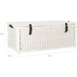 Happimess Caden Wicker Storage Trunk -Home Style Deals Store GUEST 2a1e1997 0397 480a bf8d 83cd09ce8824
