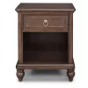 King Southport Bed Nightstand Dresser And Mirror Dark Aged Oak - Home Styles
