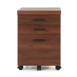 Monarch Specialties 25 Inch Tall Spacious 3 Drawer Home Office Rolling Filing Cabinet, Dark Cherry Brown Wood Look Finish -Home Style Deals Store GUEST 2b5e4fac b900 4213 9133 38a32dbe846e