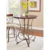 Carter Pub Bar Height Table Metal/Cherry - Powell Company