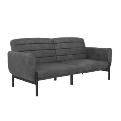 Ash Futon Distressed Faux Leather - Room & Joy -Home Style Deals Store GUEST 2b66c19b 10d2 4de0 85b4 7888ee206279