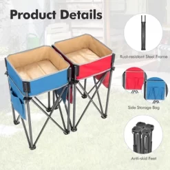 Costway 2 PCS Folding Camping Tables W/ Large Capacity Storage Sink For Picnic -Home Style Deals Store GUEST 2b6bc2ca cc56 4ee1 b1f5 ae706aad7c0f
