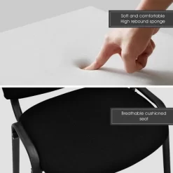 Costway Set Of 5 Conference Chair Elegant Design Office Guest Reception -Home Style Deals Store GUEST 2b7c92a9 09a0 4acc bc15 36bc19f01a7e