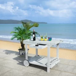 Orland Tea Trolley - Grey - Safavieh -Home Style Deals Store GUEST 2e03c3a7 49d8 476d a00c 70fb768b0b72