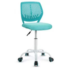 Costway Office Task Desk Armless Chair Adjustable Mid Back Swivel Study Chair RoseBlueTurquoisePurple -Home Style Deals Store GUEST 2e132fcc 2dad 46bf a448 e0701e53806e