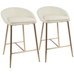 Set Of 2 26" Matisse Glam Counter Height Barstools - LumiSource -Home Style Deals Store GUEST 2ea7f235 7208 4e6f 87fe 2f579a4549ab