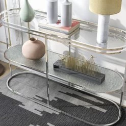 Javete Glam 1 Shelf Sofa Table Chrome - HOMES: Inside + Out -Home Style Deals Store GUEST 2ed297ca 1098 48b1 bc9a 9187095a50fd