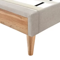 Queen Size Upholstered Wood Platform Bed-ModernLuxe -Home Style Deals Store GUEST 2f2e1c7e 96a9 4591 9d50 a44447efa83c