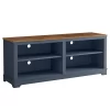 58" Modern Style TV Stand For TVs Up To 65" Navy - Festivo