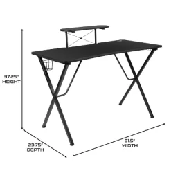 BlackArc Tango Gaming Desk & Chair Set - Reclining Gaming Chair With Slide-Out Footrest & Gaming Desk With Cupholder/Headphone Hook -Home Style Deals Store GUEST 2fc70bdb 9bd1 479c a139 21bc12b8e1ec