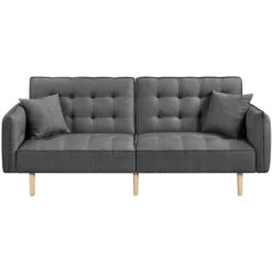 Yaheetech Convertible Sofa Bed Tufted Futon Couch With USB Ports For Living Room -Home Style Deals Store GUEST 2fd0b25a facf 4a8c 93db 370161b6f807