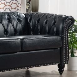 84.65" Chesterfield Rolled Arm 3 Seater Upholstered Sofa, Tufted Sofa Couch-ModernLuxe 20 84.65" Chesterfield Rolled Arm 3 Seater Upholstered Sofa, Tufted Sofa Couch-ModernLuxe -Home Style Deals Store GUEST 2fd0c0f7 f5d2 4d5f 8165 21606dd9fc5f