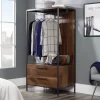 Nova Loft Armoire With Drawers Grand Walnut - Sauder