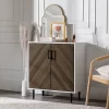 Angelo Modern Bookmatch Accent Cabinet - Saracina Home