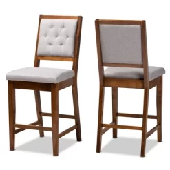 2pc Gideon Fabric Upholstered And Wood Counter Height Barstool Set - Baxton Studio 18 2pc Gideon Fabric Upholstered And Wood Counter Height Barstool Set - Baxton Studio -Home Style Deals Store GUEST 31185456 0561 4875 8bf7 972a2ca3028c