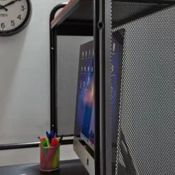 ICarus Mesh Gaming Desk With Wood Desktop - X Rocker -Home Style Deals Store GUEST 31410e39 2926 40ce 9a6f ebef49557400