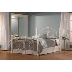 Queen Ruby Bed With Rails White - Hillsdale Furniture